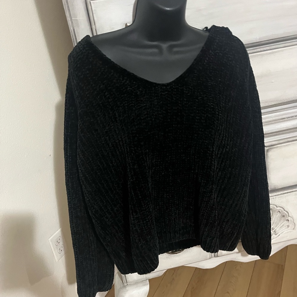 A New Day Black V-Neck Sweater